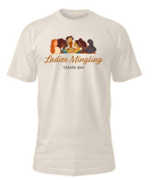 Ladies Mingling Tampa Bay logo t-shirt