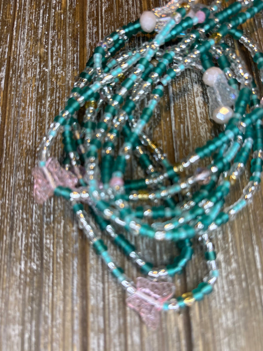 “You give me butterflies” waistbead strand