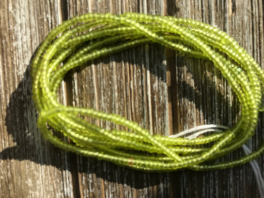 Authentic African lime green tie-on waistbead